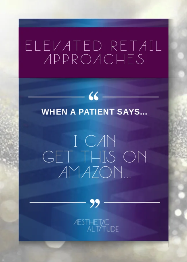 Actual skincare and retail flashcard from the virtual deck